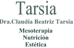 Tarsia Mesoterapia Nutricion Estetica Obesidad Celulitis
